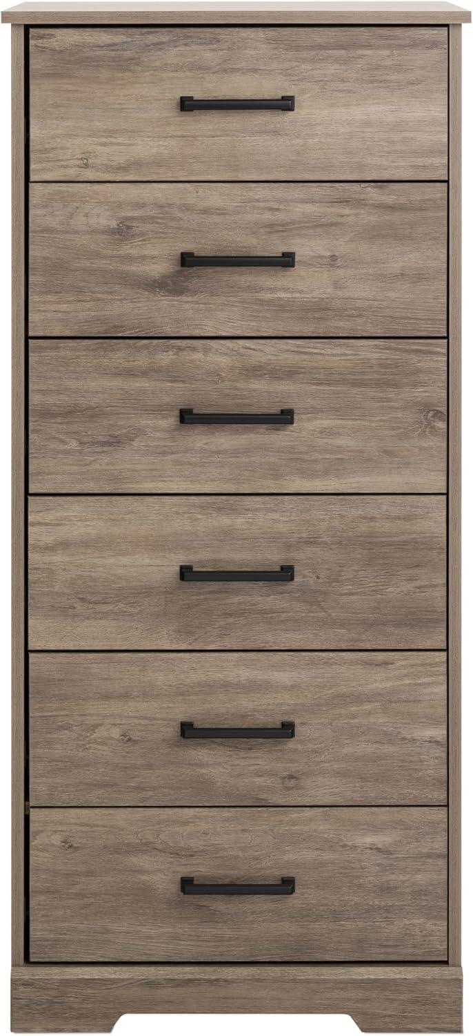 Prepac 23.75" Wide Rustic Ridge 6 Drawer Dresser