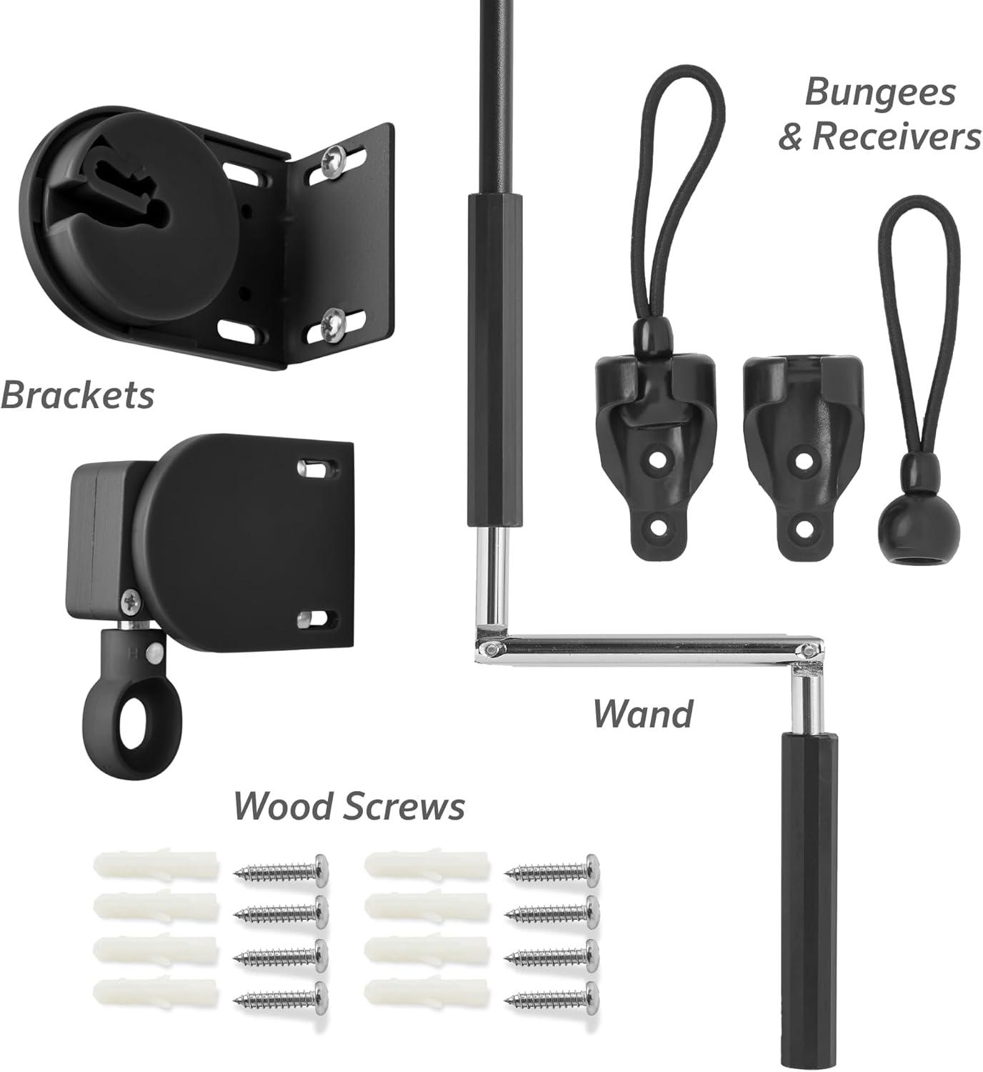 Coolaroo Exterior Roller Shade, Cordless Roller Shade with 90% UV Protection, No Valance, (6' W X 6' L), Mocha, 474768