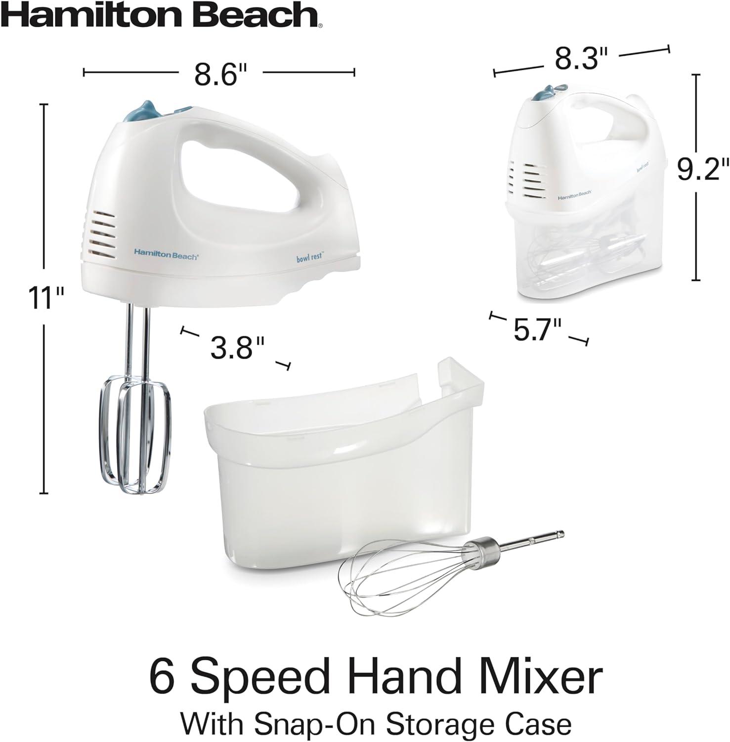 Hamilton Beach 62695V Hamilton Beach® Hand Mixer with Snap-on Case
