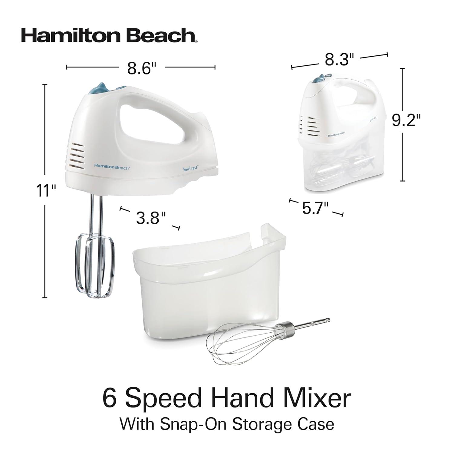 Hamilton Beach 62695V Hamilton Beach® Hand Mixer with Snap-on Case