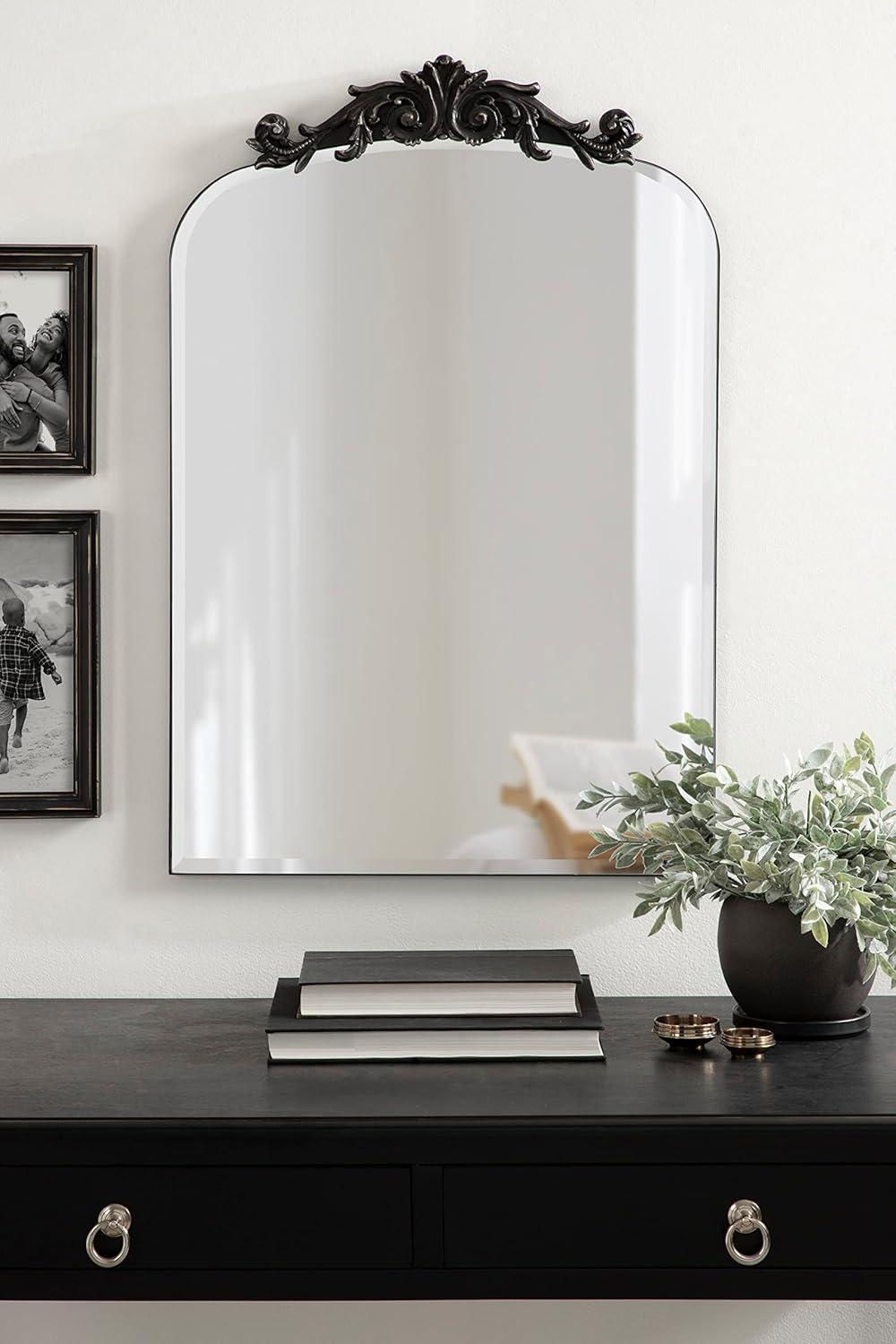 Kate and Laurel Arendahl Beveled Frameless Arch Mirror