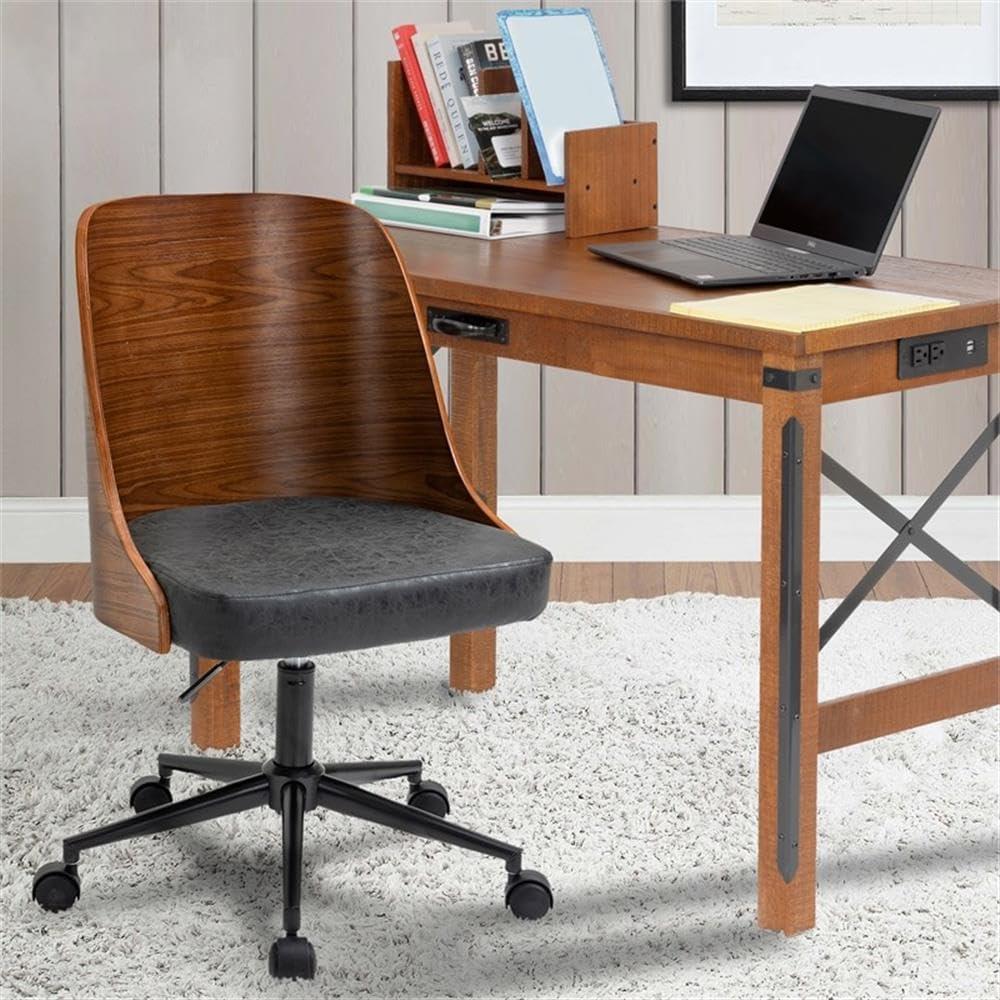 OS Home & Office Chair, Black & Wood