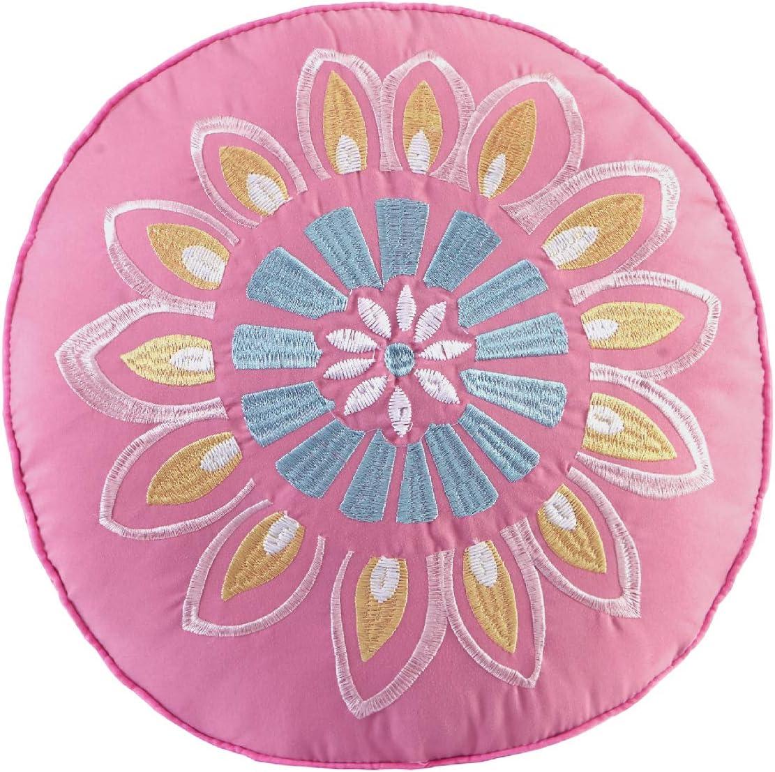 Pink Floral Medallion Twin Microfiber Comforter Set