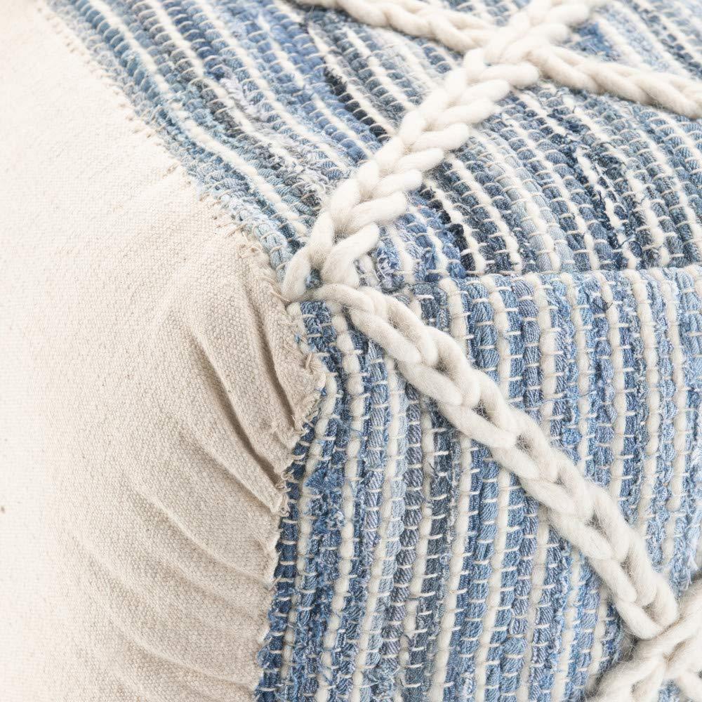 Simpli Home Cowan Upholstered Pouf