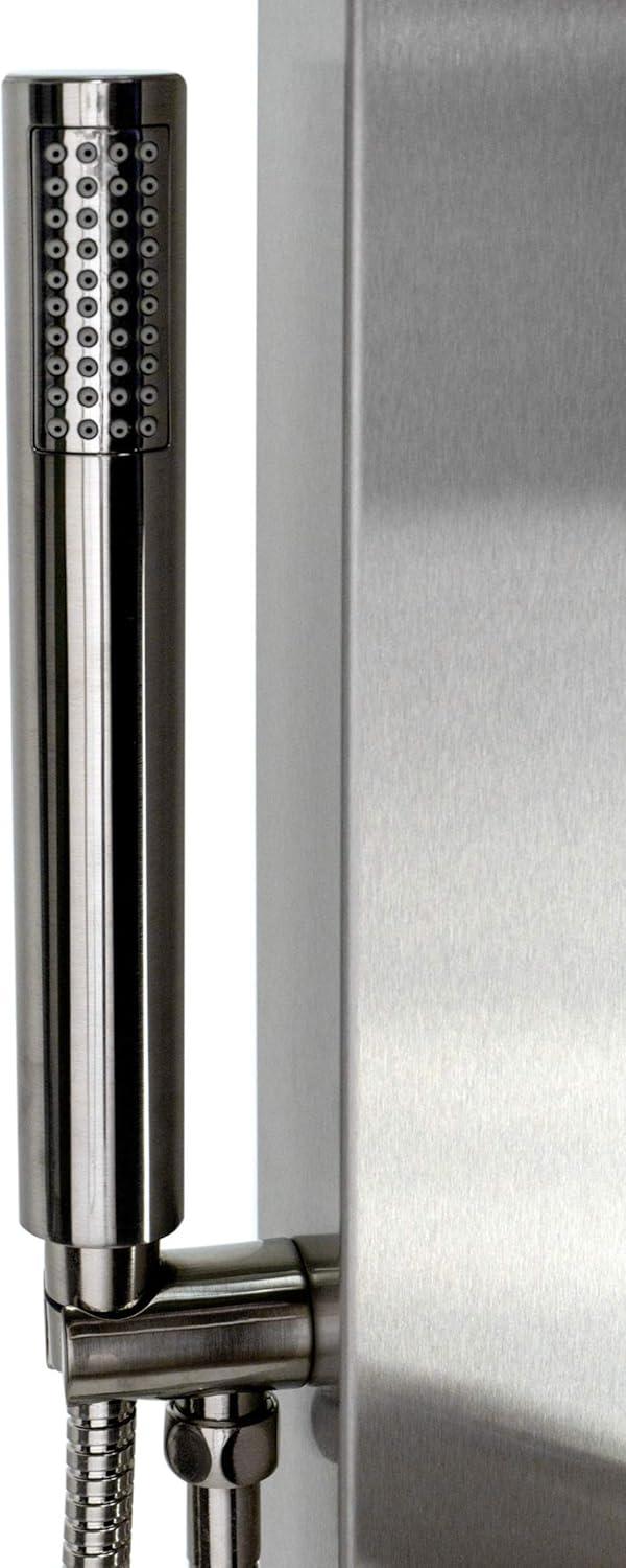 Brushed Stainless Steel Spa Shower Panel with Body Sprays