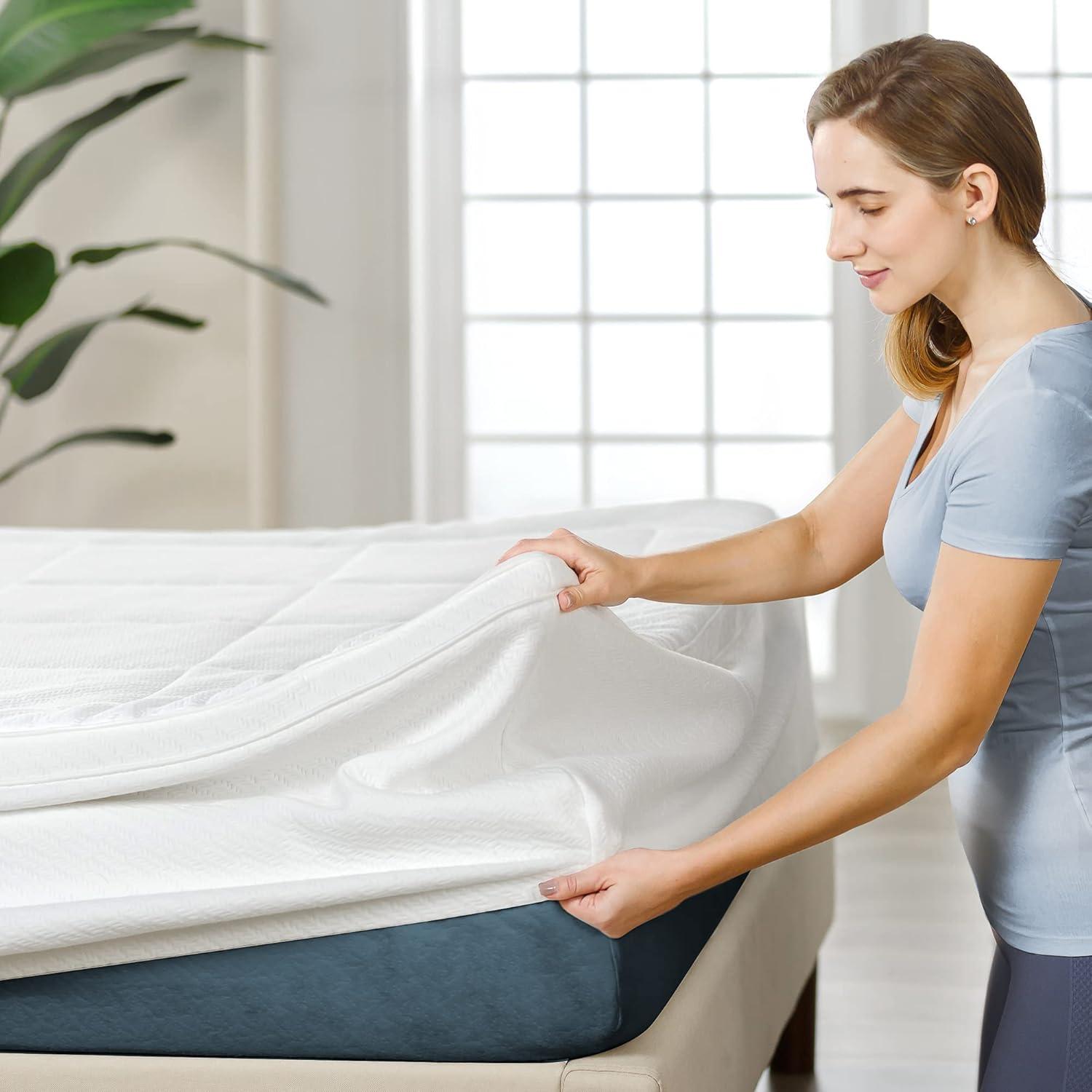 Spa Sensations by Zinus 2" Cloud Memory Foam Mattress Topper, Queen