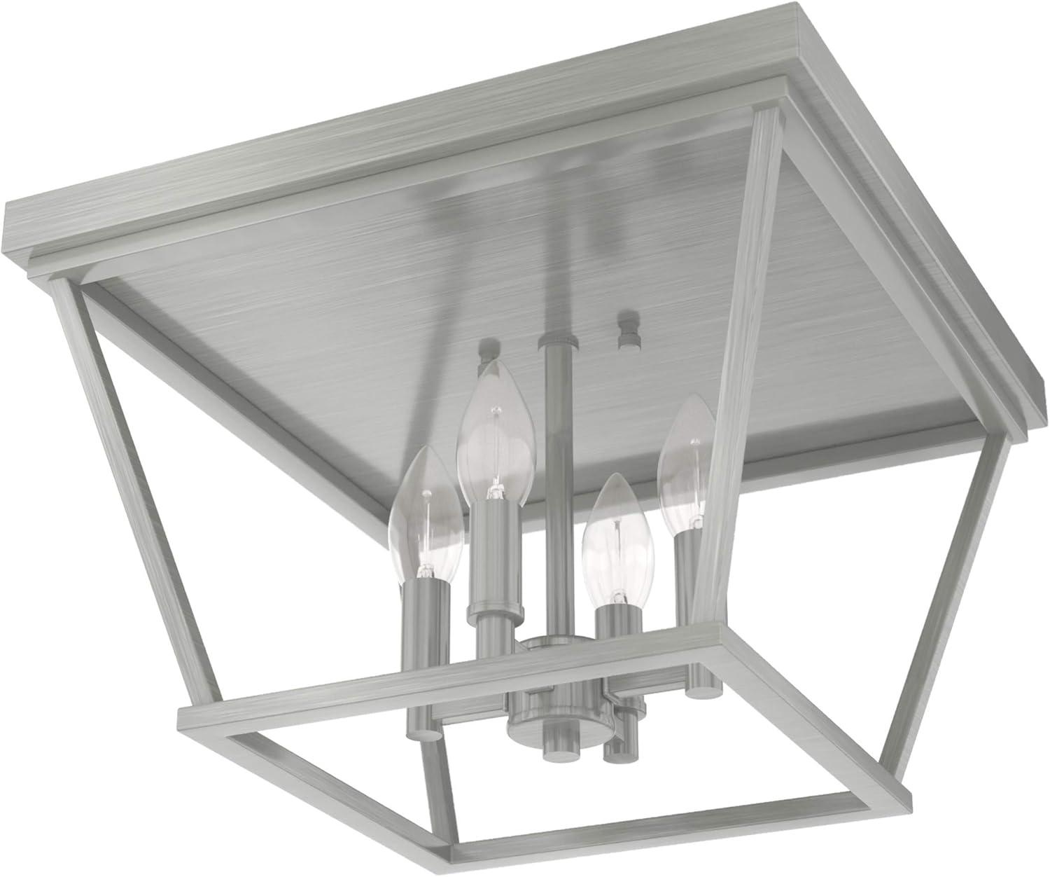 Laurel Ridge 4 - Light 14'' Lantern Square / Rectangle Flush Mount