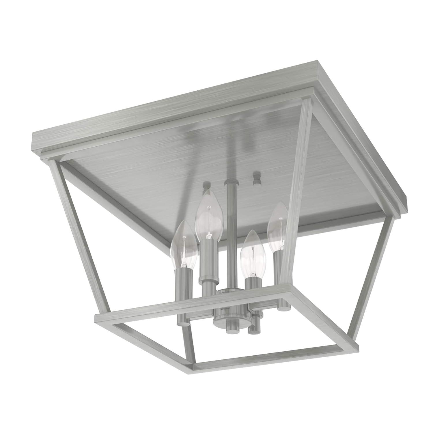 Hunter Fan Laurel Ridge 4 - Light 14'' Lantern Square / Rectangle Flush Mount
