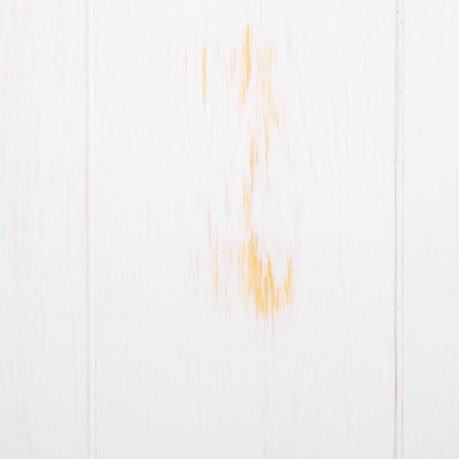 Flash Furniture HERCULES Series 46" x 30" Rectangular Antique Rustic White Solid Pine Farm Dining Table