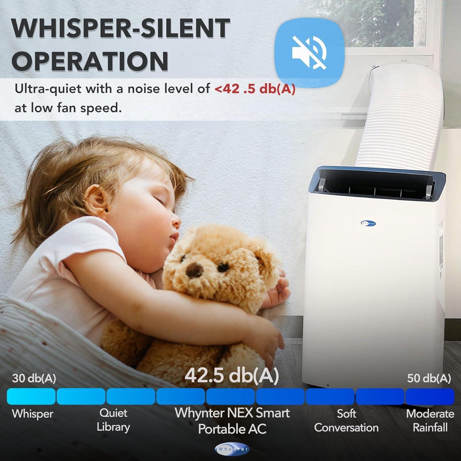 Whynter Whynter 12000 BTU Inverter Dual Hose Portable Air Conditioner for 500 sq. ft. with Smart Wi-Fi