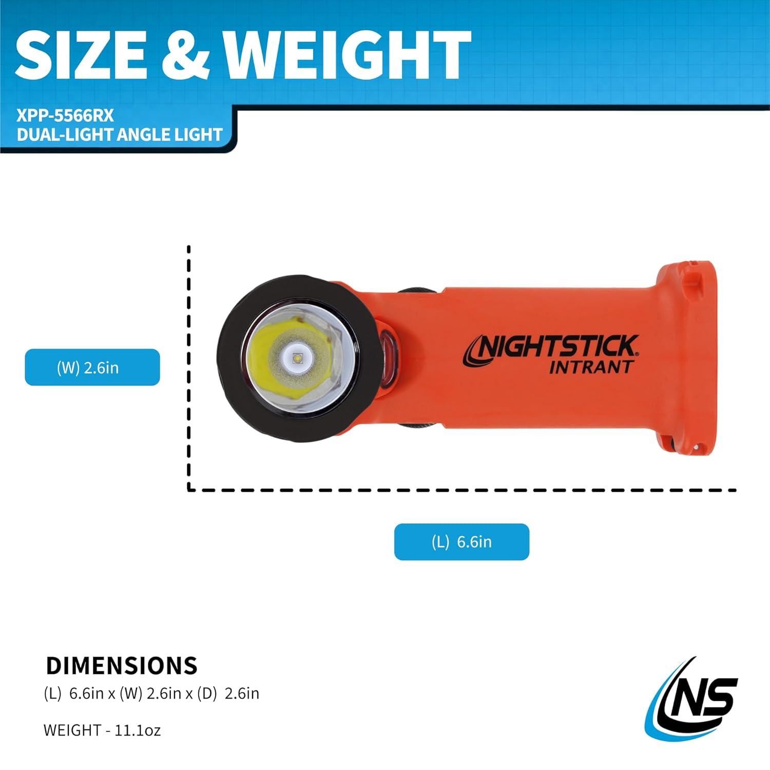 Nightstick Angle Light 3 Aa Red 200 Lumens