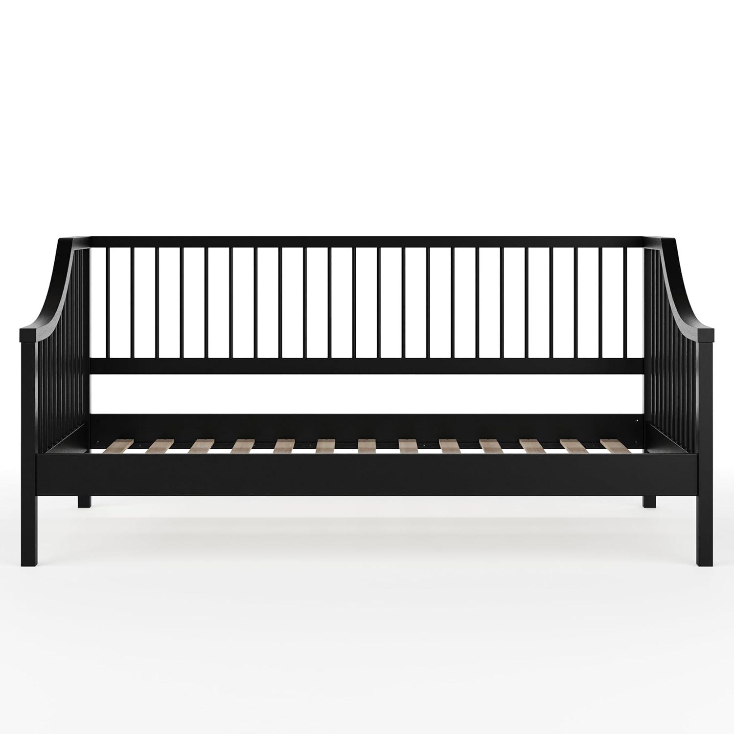 Martha Stewart Martha Stewart Neely Wooden Platform Daybed With Spindles And Wood Slat Foundation