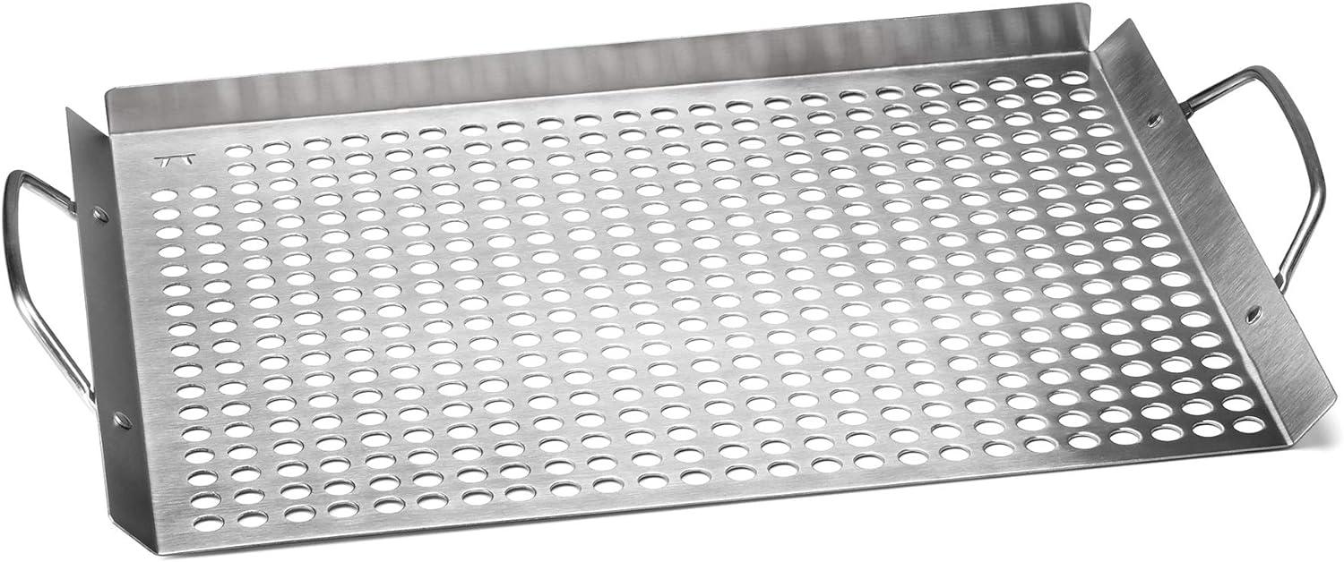 Outset Stainless Steel Grill Topper Grid, 11 x 17-inch