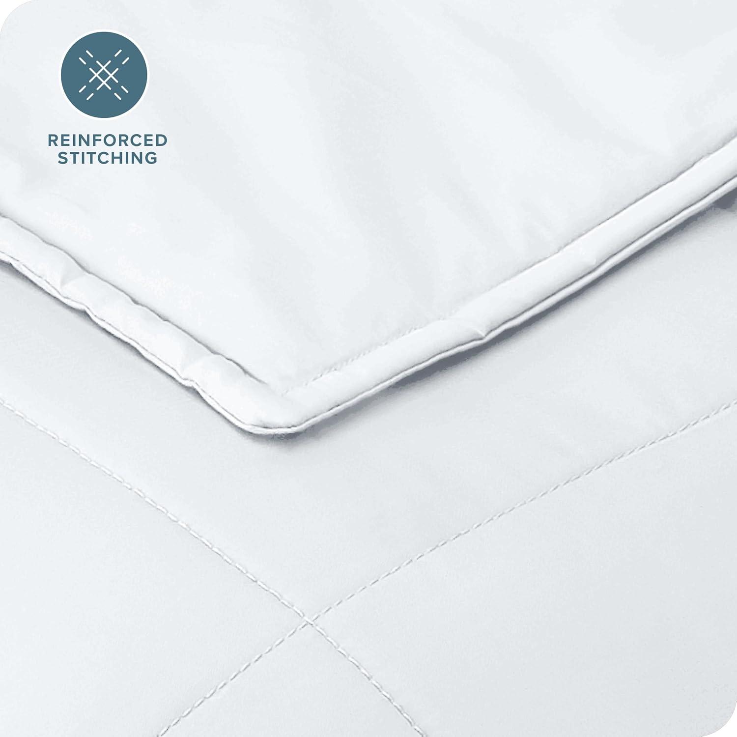 12 lb 48" x 72" Weighted Blanket Cotton White by Bare Home