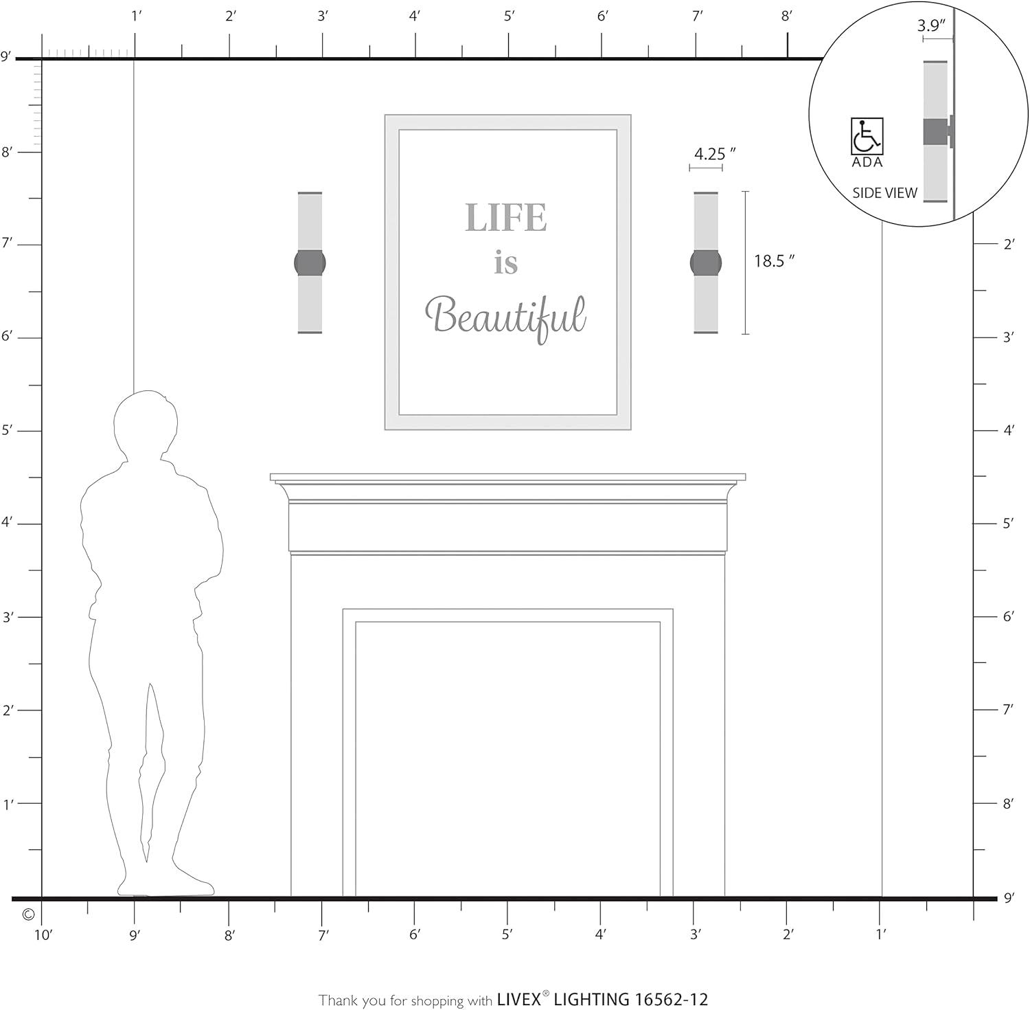 Livex Lighting Lindale 2 - Light Vanity in  Satin Brass