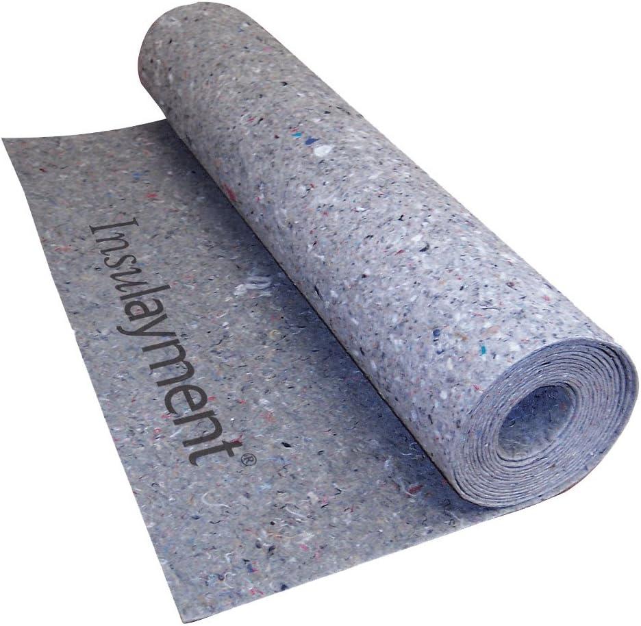 Gray Recycled Fiber Acoustical Flooring Underlayment Roll