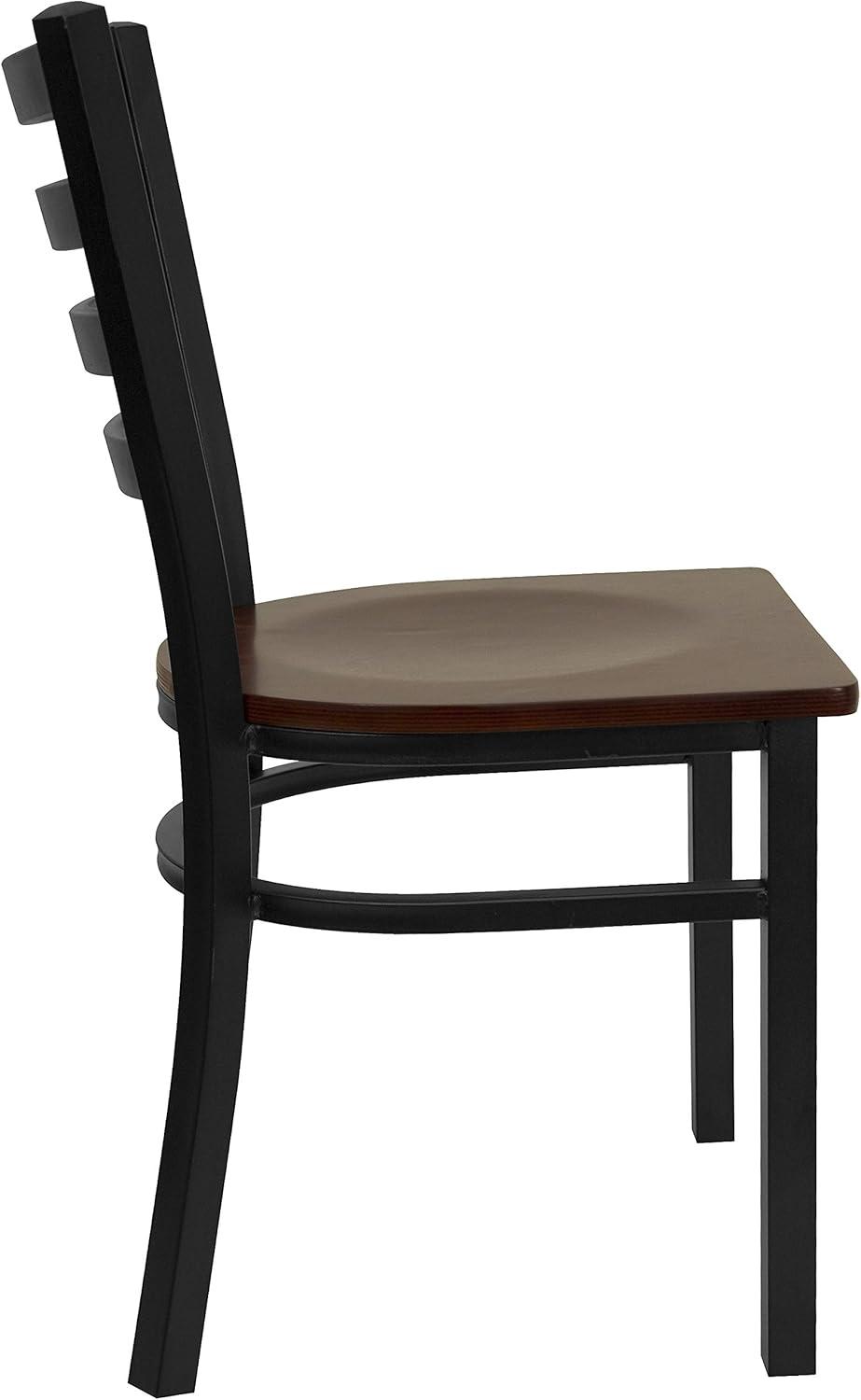 Flash Furniture Kendall Clear Coated Ladder Back Metal Restaurant Chair