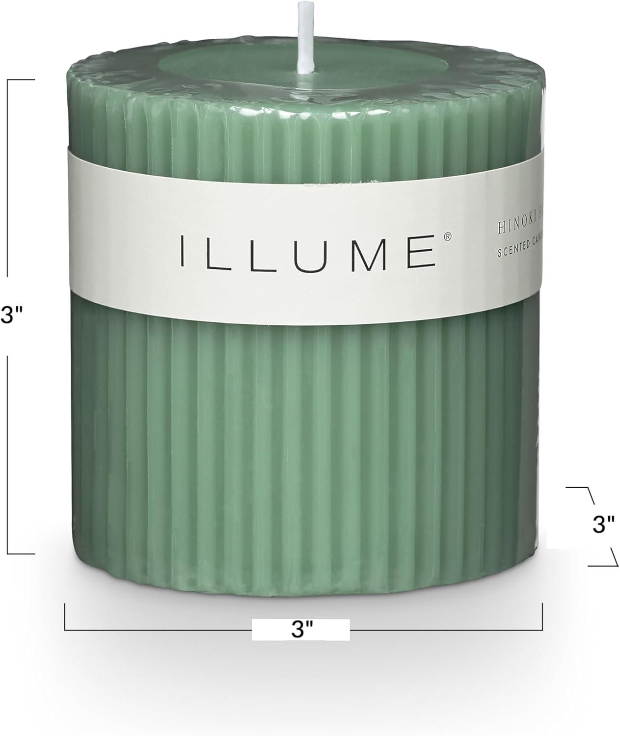 Selin Hinoki Sage Pillar Candle