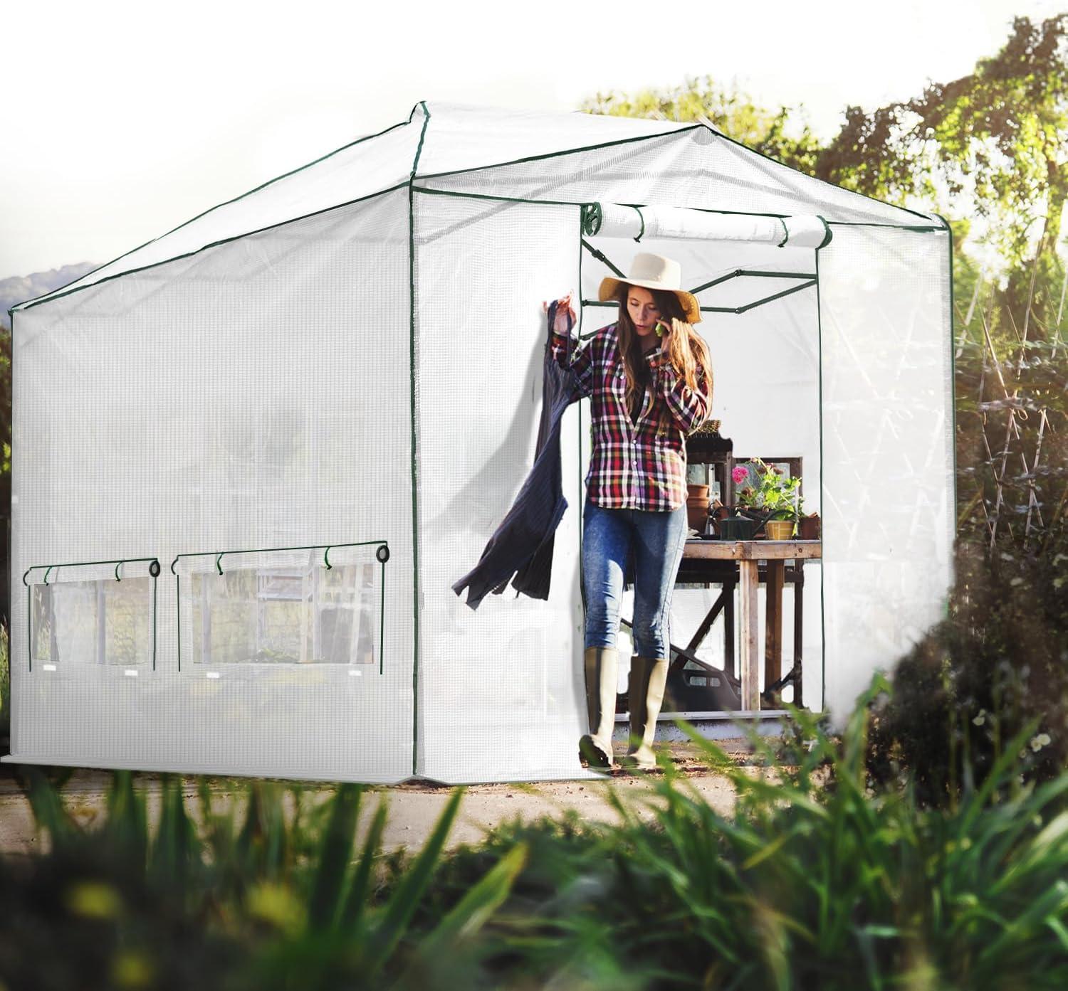 EAGLE PEAK Pop Up Greenhouse 8' W x 12' D Greenhouse