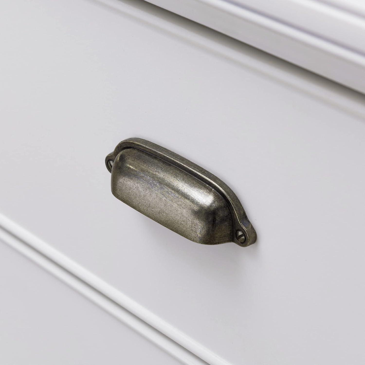 Laurent Collection Hardwood Bedroom Night Stand with Top Drawer, Door and 2-plug Electrical Outlet