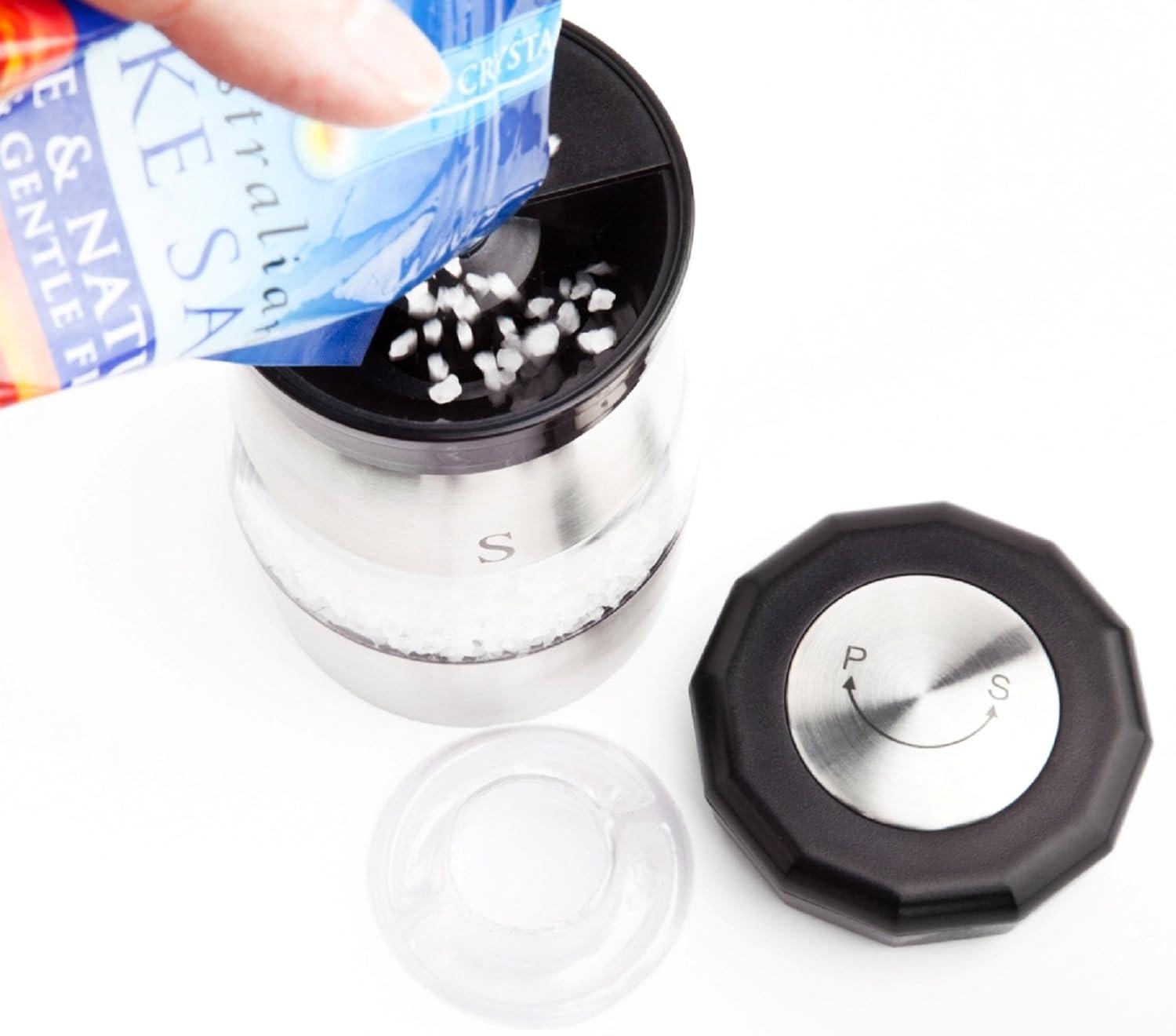 Ozeri Duo Ultra Grinder 2-in-1 Salt & Pepper Combination Mill