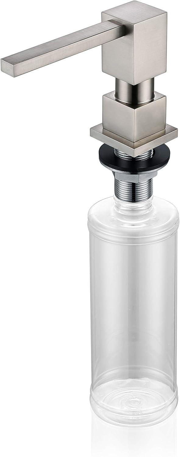 Brushed Nickel Modern Brass Kitchen Sink Soap Dispenser