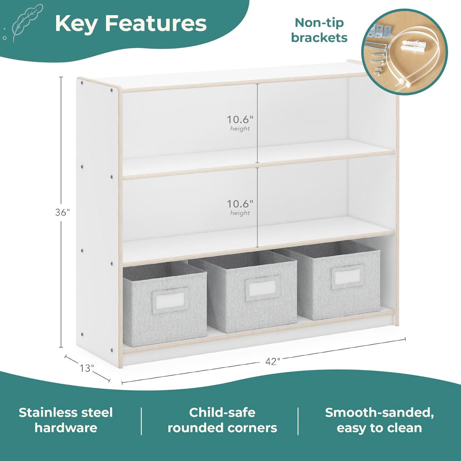 Guidecraft EdQ Essentials 3-Shelf Open Storage & Reviews | Wayfair