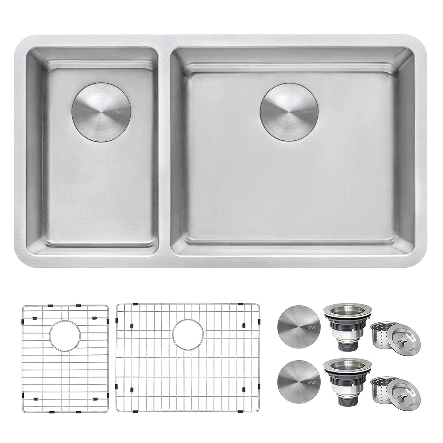 Ruvati 32-inch Undermount Kitchen Sink 16 Gauge Stainless Steel