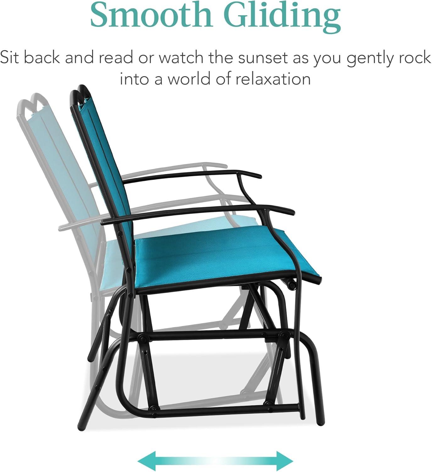 Winston Porter Nethuki Metal Outdoor Glider