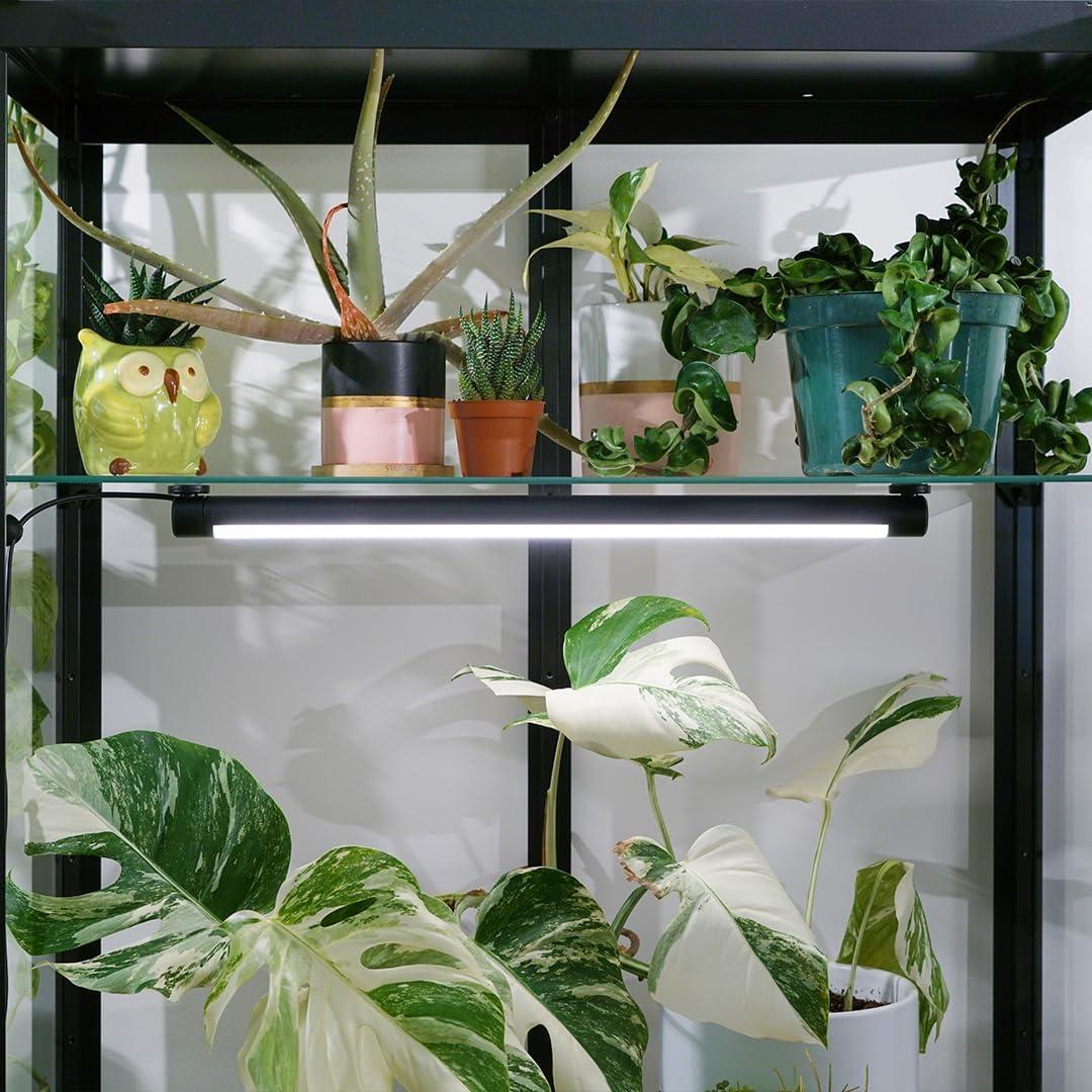 Soltech Solutions Grove™ LED Grow Light - Under-Cabinet/Shelving or Wall Mounted LED bar Light for Indoor houseplants and Herbs - Touch Control Power and dimming (White)