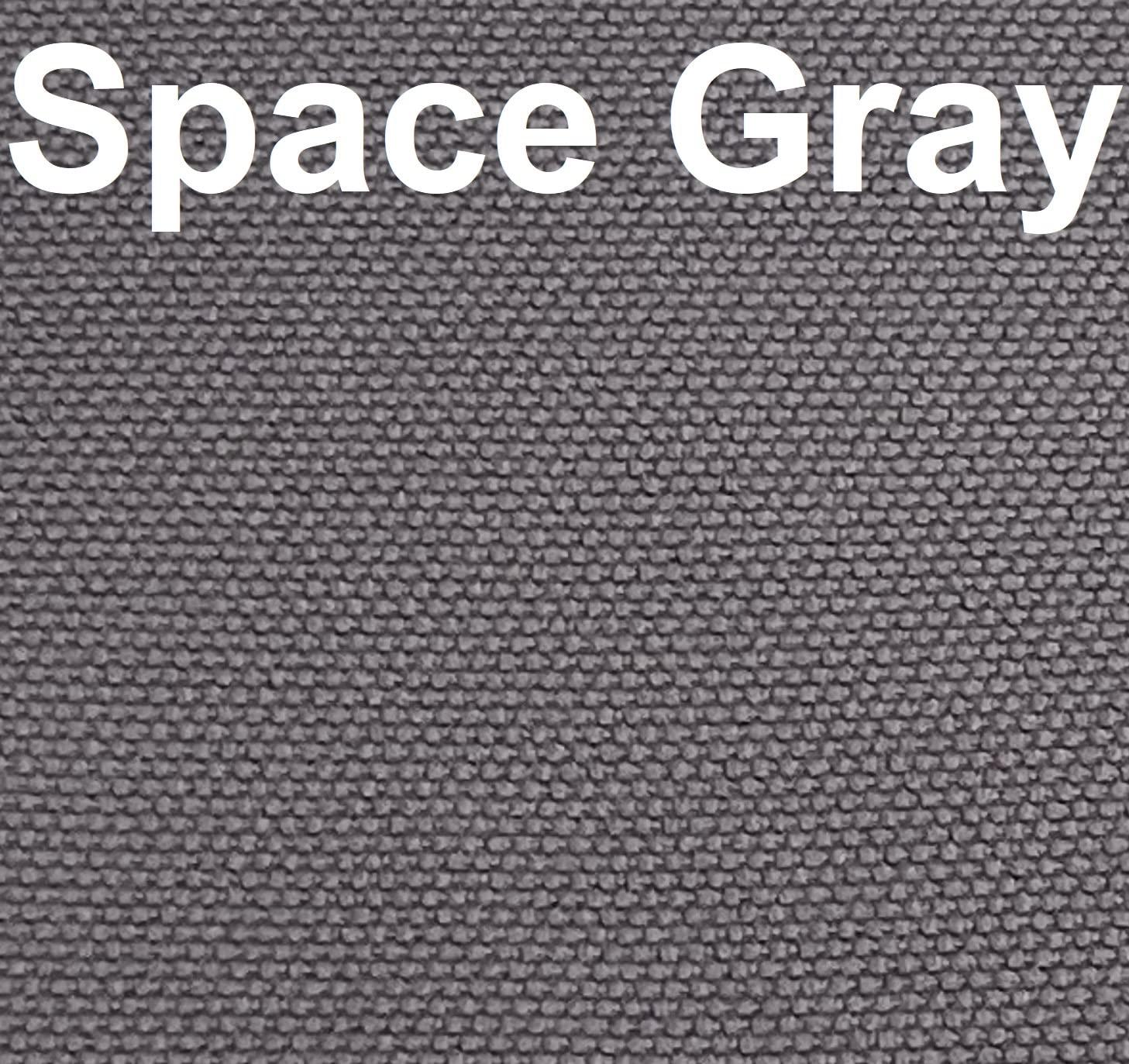 Dogbed4less Memory Foam Platform Dog Bed, Crate Mattress with Waterproof Removable Cover Large 42X28X3 Space Gray