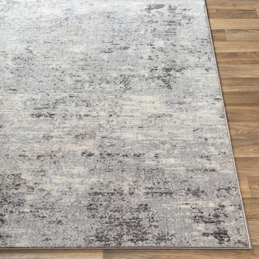 Livabliss Wanderlust Modern Abstract Area Rug,5'3" x 7'3",Silver