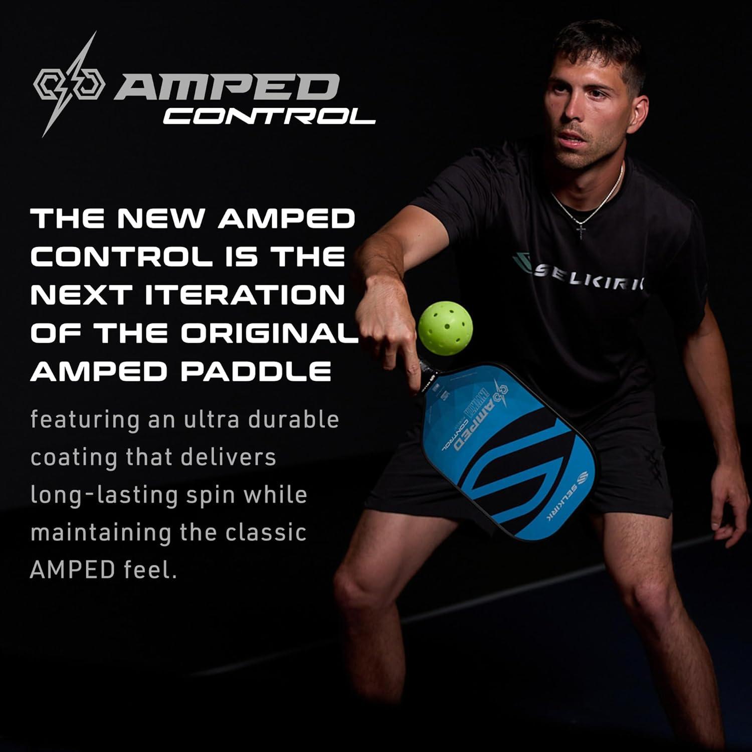 Selkirk Sport Amped Control Invikta Lightweight Pickleball Paddle - Blue