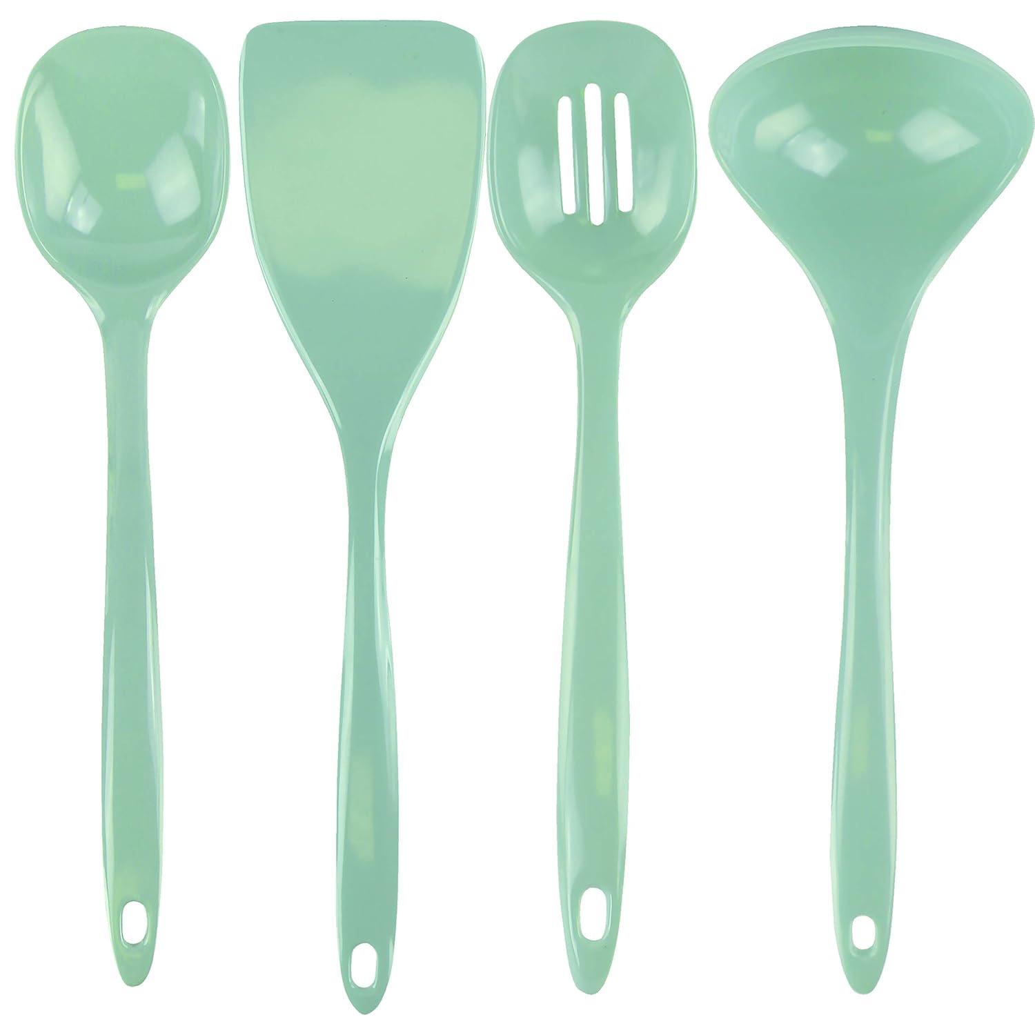 Calypso Basics by Reston Lloyd, 4pc Melamine Utensil Set, Seafoam