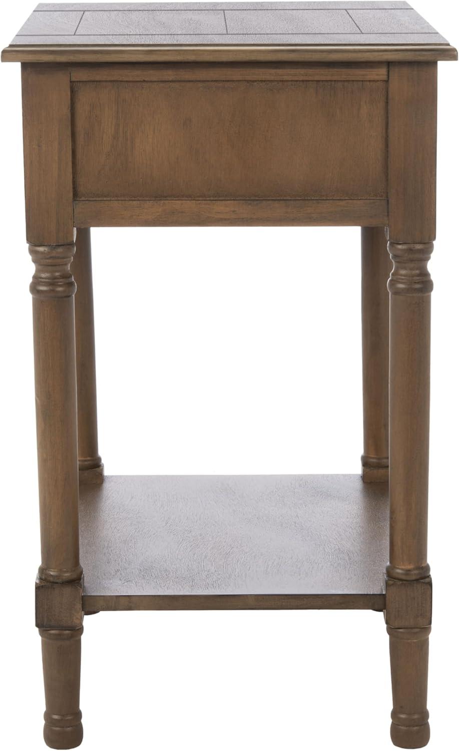 Whitney 1 Drawer Accent Table - Brown - Safavieh.
