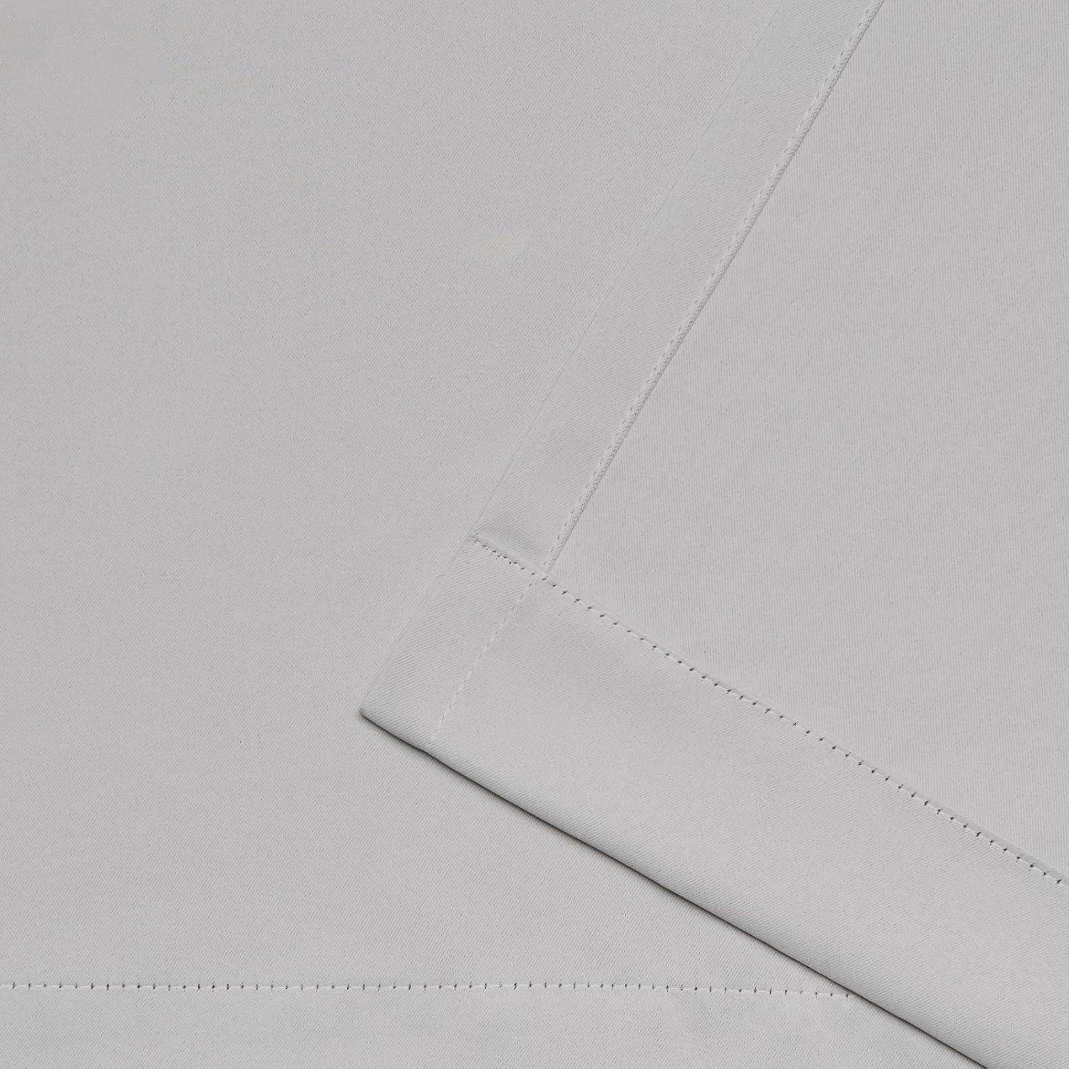 Set of 2 63"x30" Sateen Twill Woven Blackout Pinch Pleat Window Curtain Panel Silver - Exclusive Home