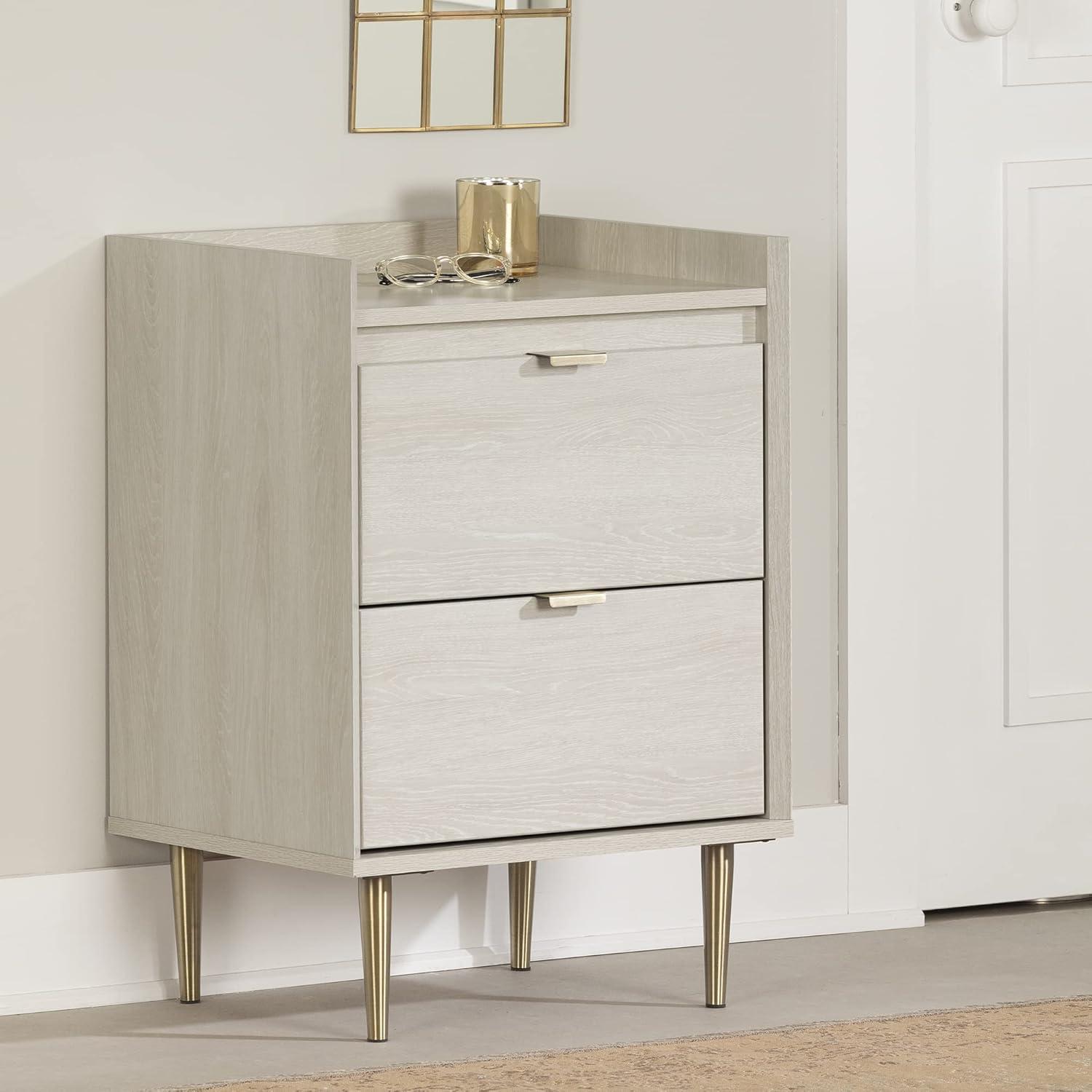 Hype 2 Drawer End Table with Storage