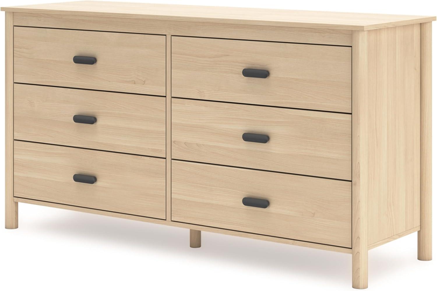 Signature Design by Ashley Cabinella Six Drawer Dresser, Tan