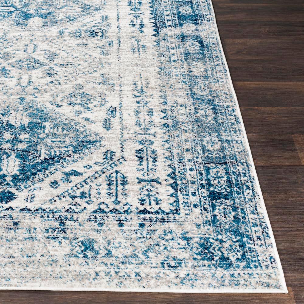 Havana Sky Blue 7 ft. 10 in. x 10 ft. 3 in. Oriental Area Rug