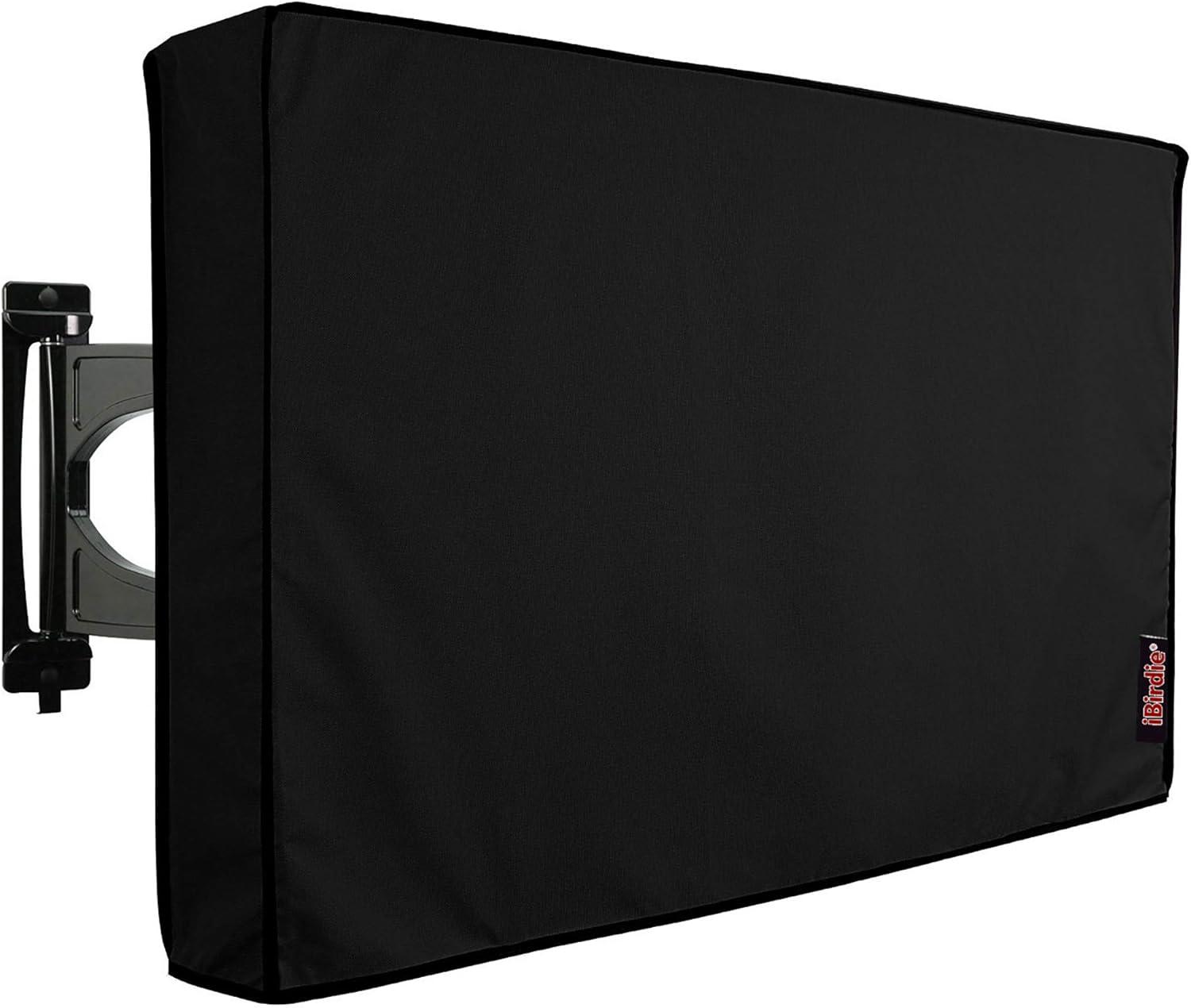 Black Waterproof Outdoor TV Cover for 70-75 Inch Screens