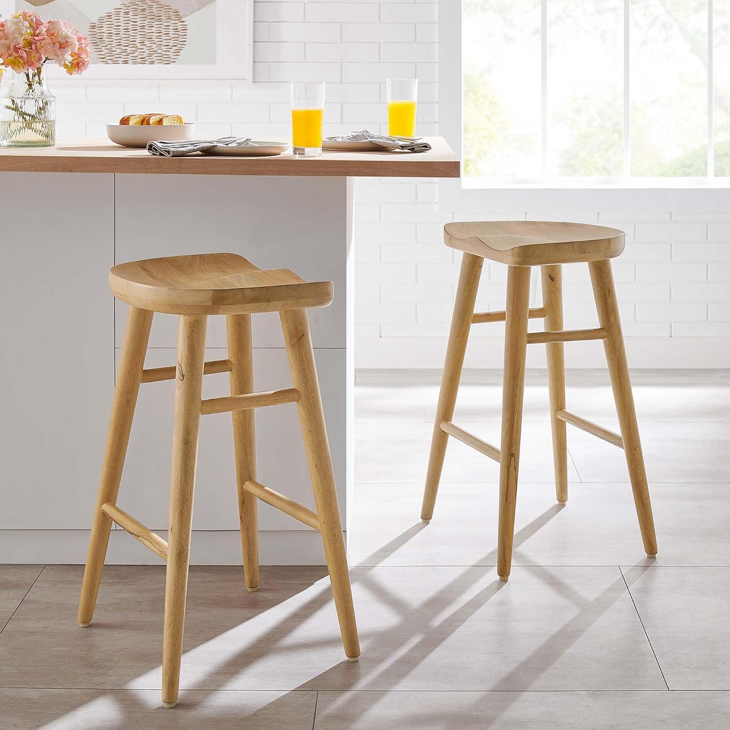 Modway Saville Solid Wood Stool