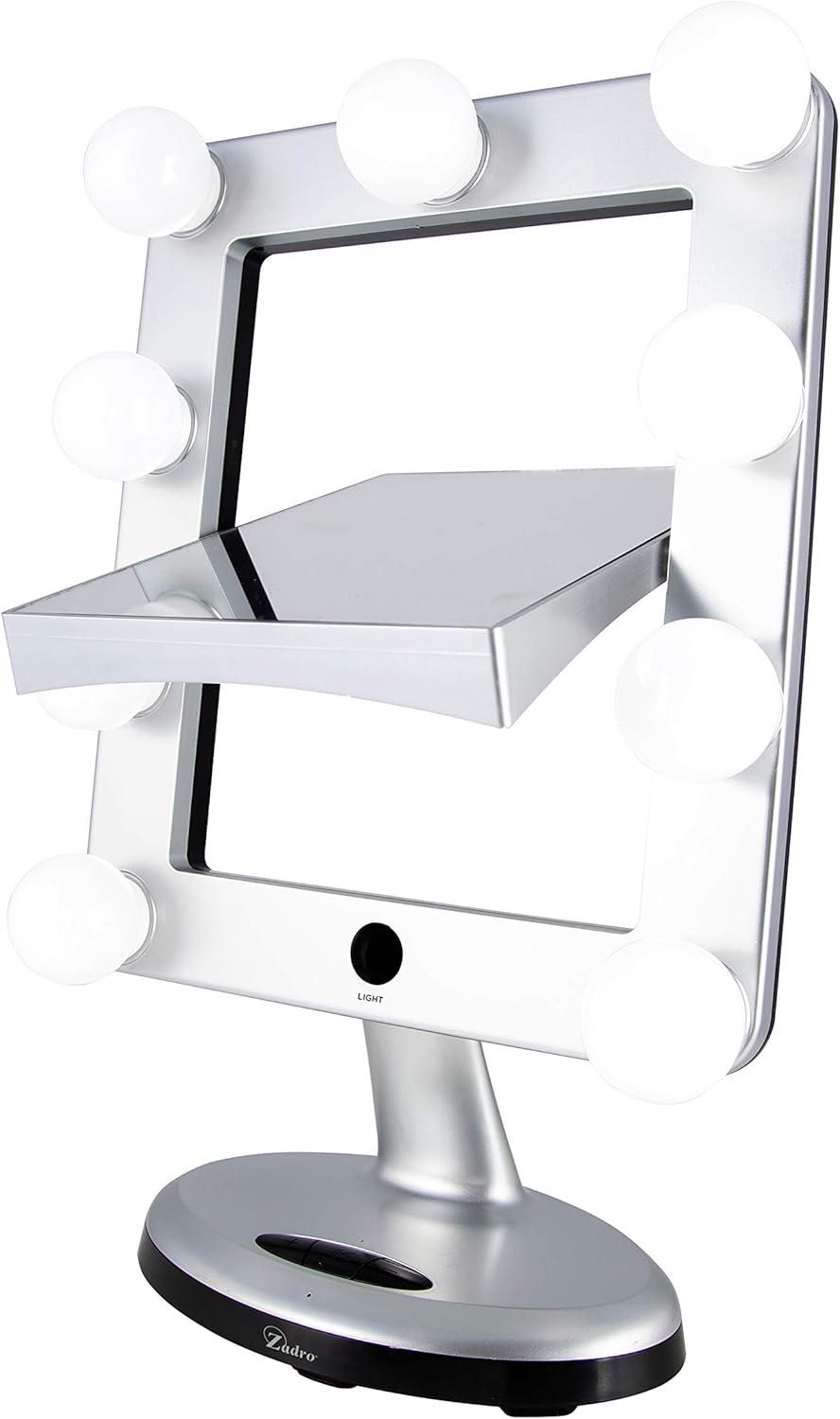 Zadro Melrose LED Makeup Mirrors w/ Magnification & Bluetooth Speaker