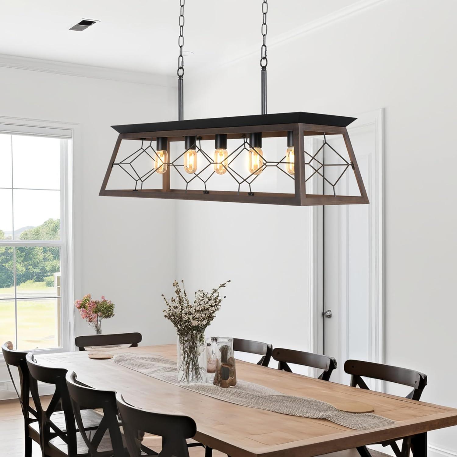 Angelann 5 - Light Copper Kitchen Island Pendant