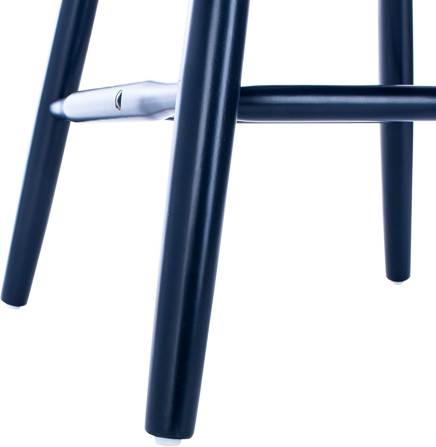 SAFAVIEH Parker Solid 17 in. H Spindle Dining Chair, Navy, Set of 2