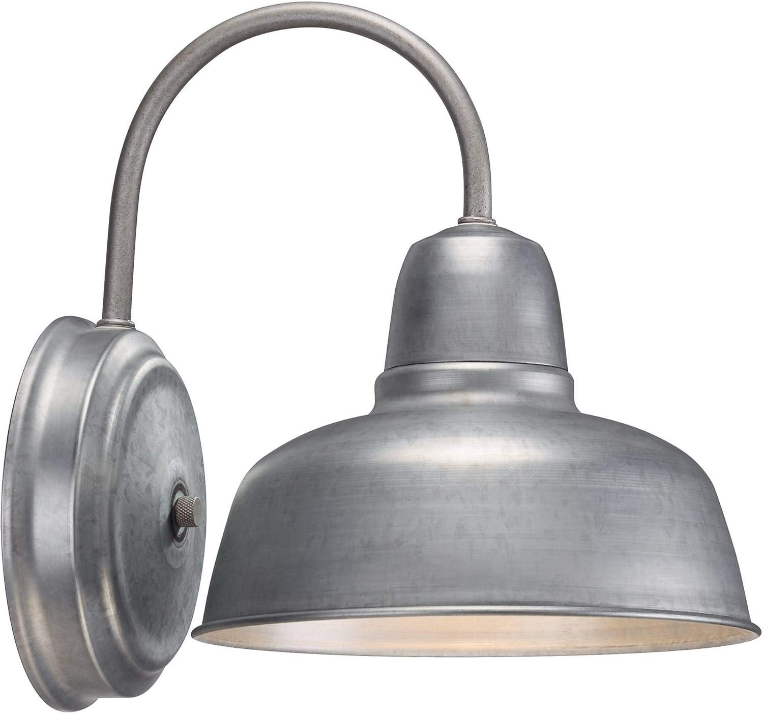 John Timberland Urban Barn 11 1/4" de Alto Galvanizado Luz de Pared Interior-exterior