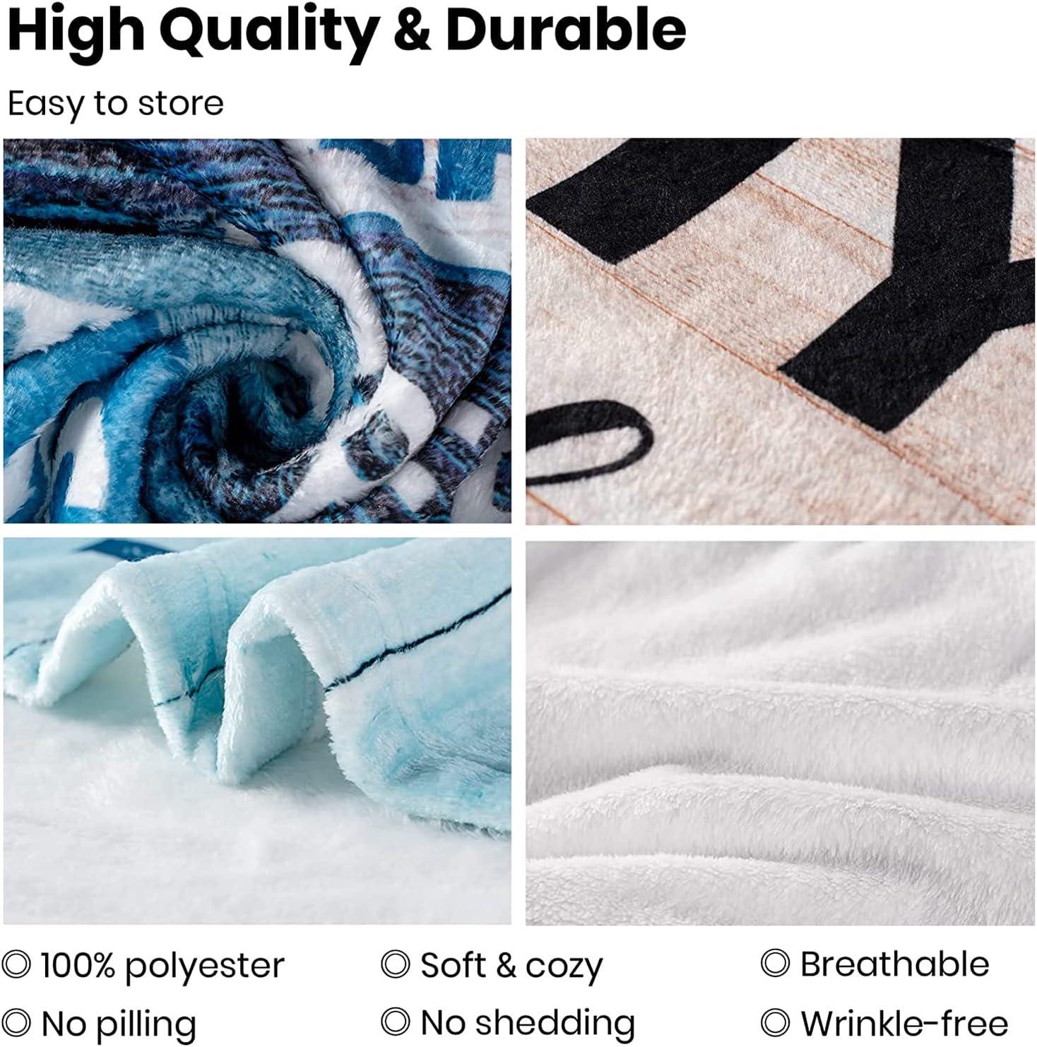 Ultra-Soft Reversible Micro Fleece Sherpa Throw Blanket