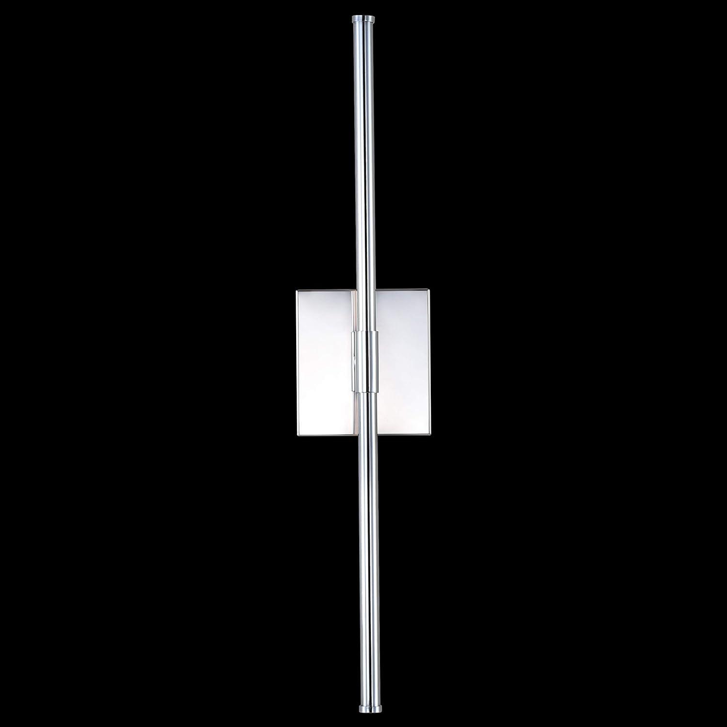 Makena 28" Polished Chrome Minimalistic LED Wall Sconce