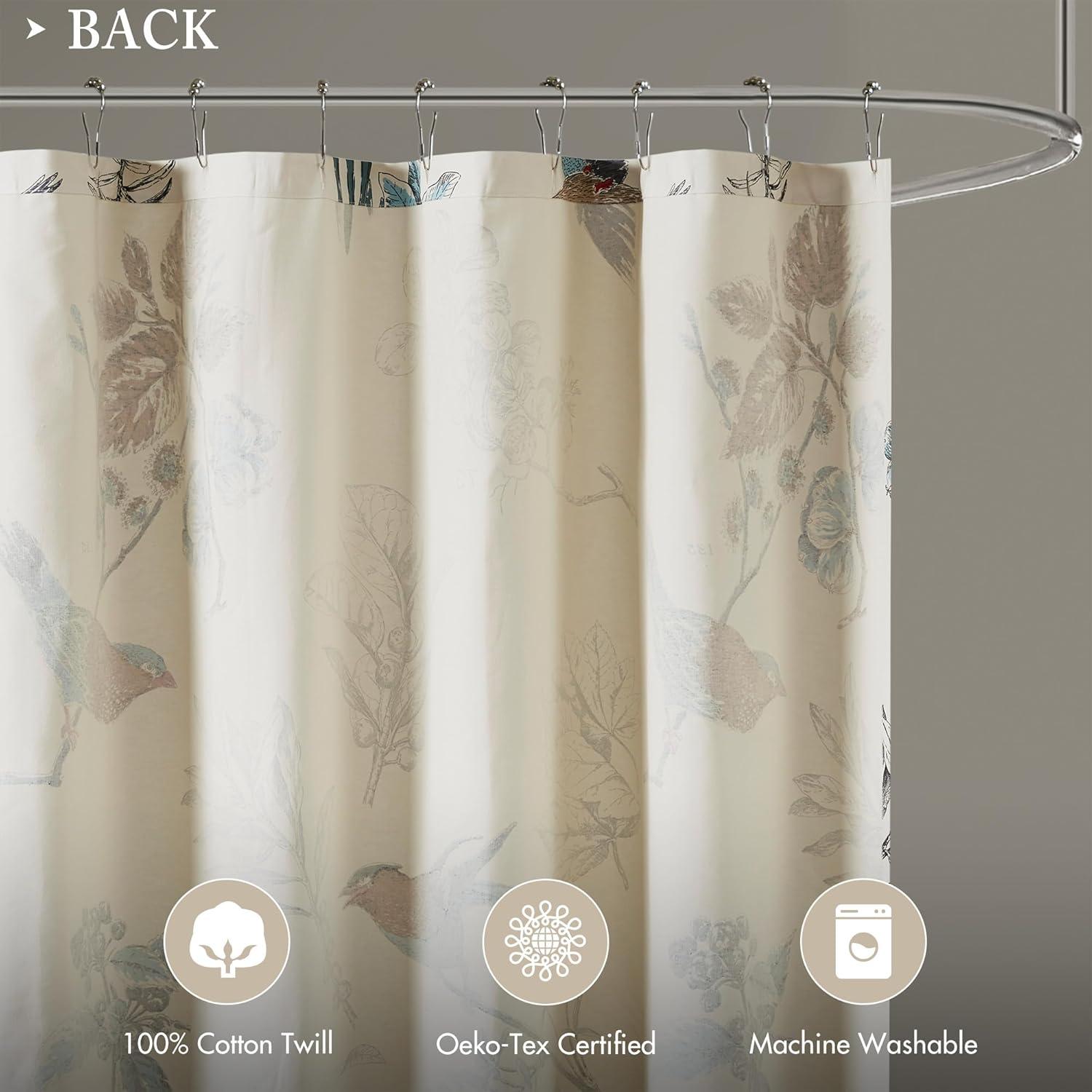 Madison Park Quincy 100% Cotton Single Shower Curtain