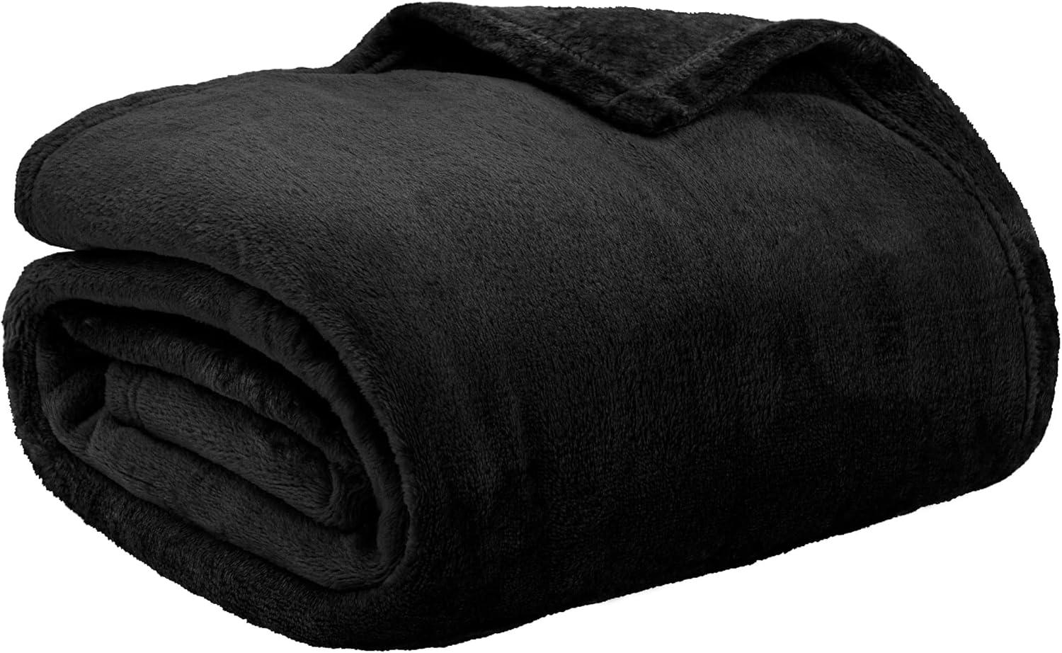 PAVILIA Luxury Fleece Blanket Throw for Bed, Soft Lightweight Plush Flannel Blanket for Sofa Couch