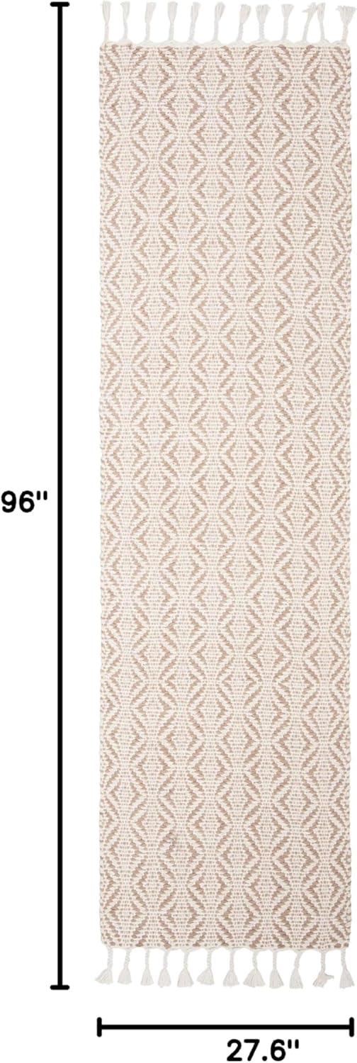 Natura NAT153 Hand Loomed Runner Rug - Beige - 2'3"x8' - Safavieh.